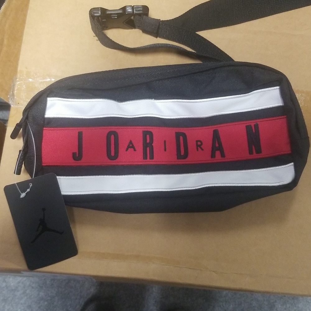 New Air Jordan Bred Belt Bag